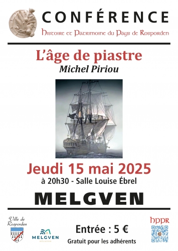 Michel Piriou, âge de piastre, roman, histoire, navire, compagnie des Indes, France, colonie, voyage, aventure, conférences, rendez-vous, Bretagne